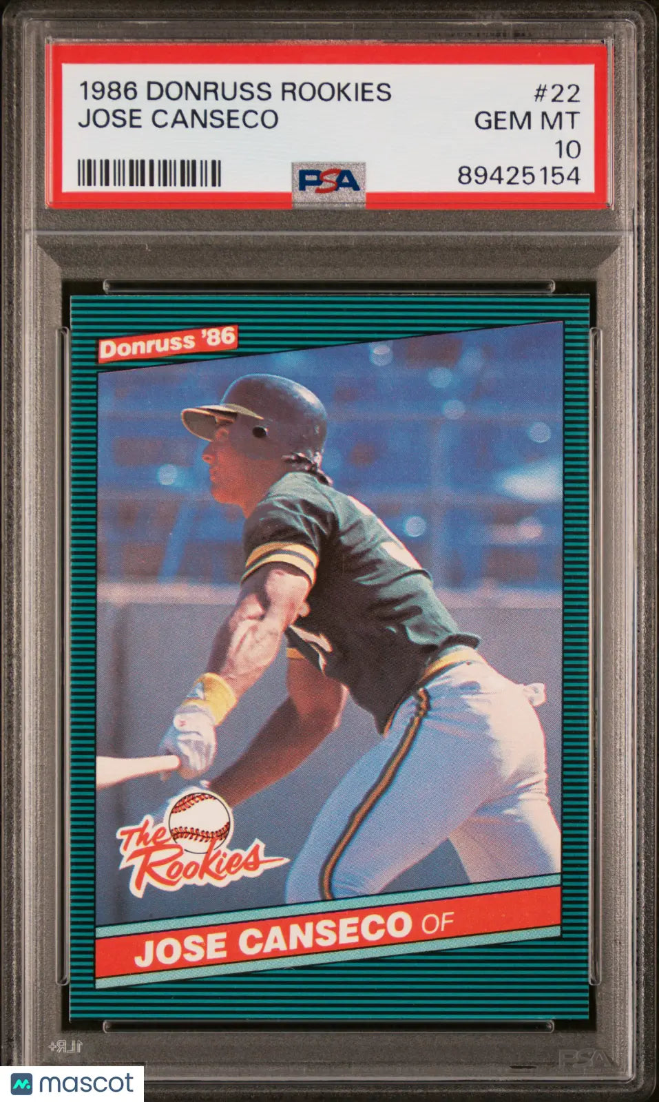 1986 Donruss Rookies Jose Canseco #22 PSA 10 