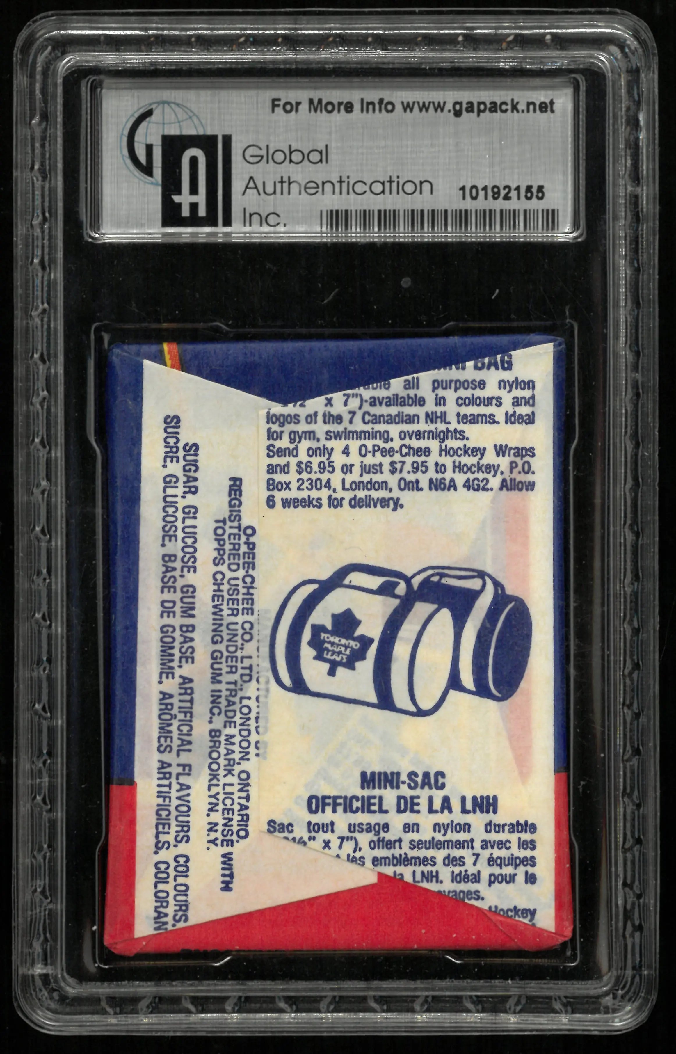 1986 O-Pee-Chee Hockey Wax Pack GAI 9 