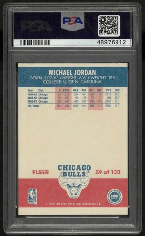 1987 Fleer Michael Jordan PSA 9 