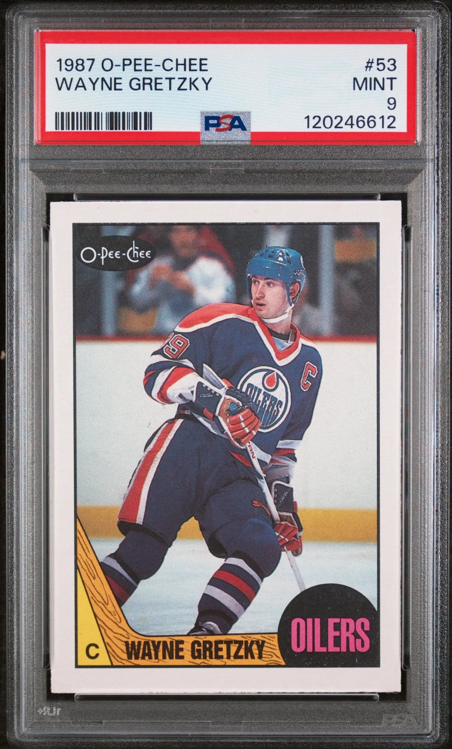 1987 O-Pee-Chee Wayne Gretzky #53 PSA 9 