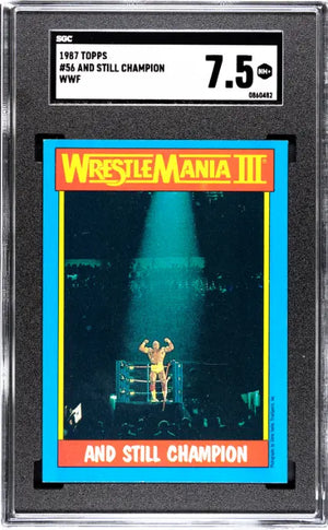 1987 Topps And Still Champion WWF Wrestling SGC 7.5 