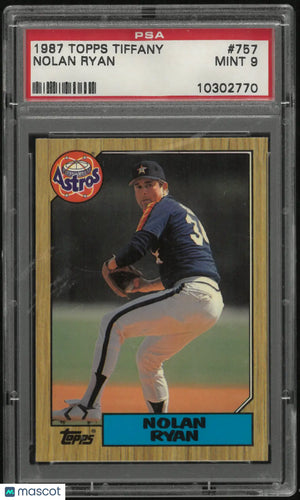1987 Topps Tiffany Baseball Nolan Ryan #757 PSA 9 
