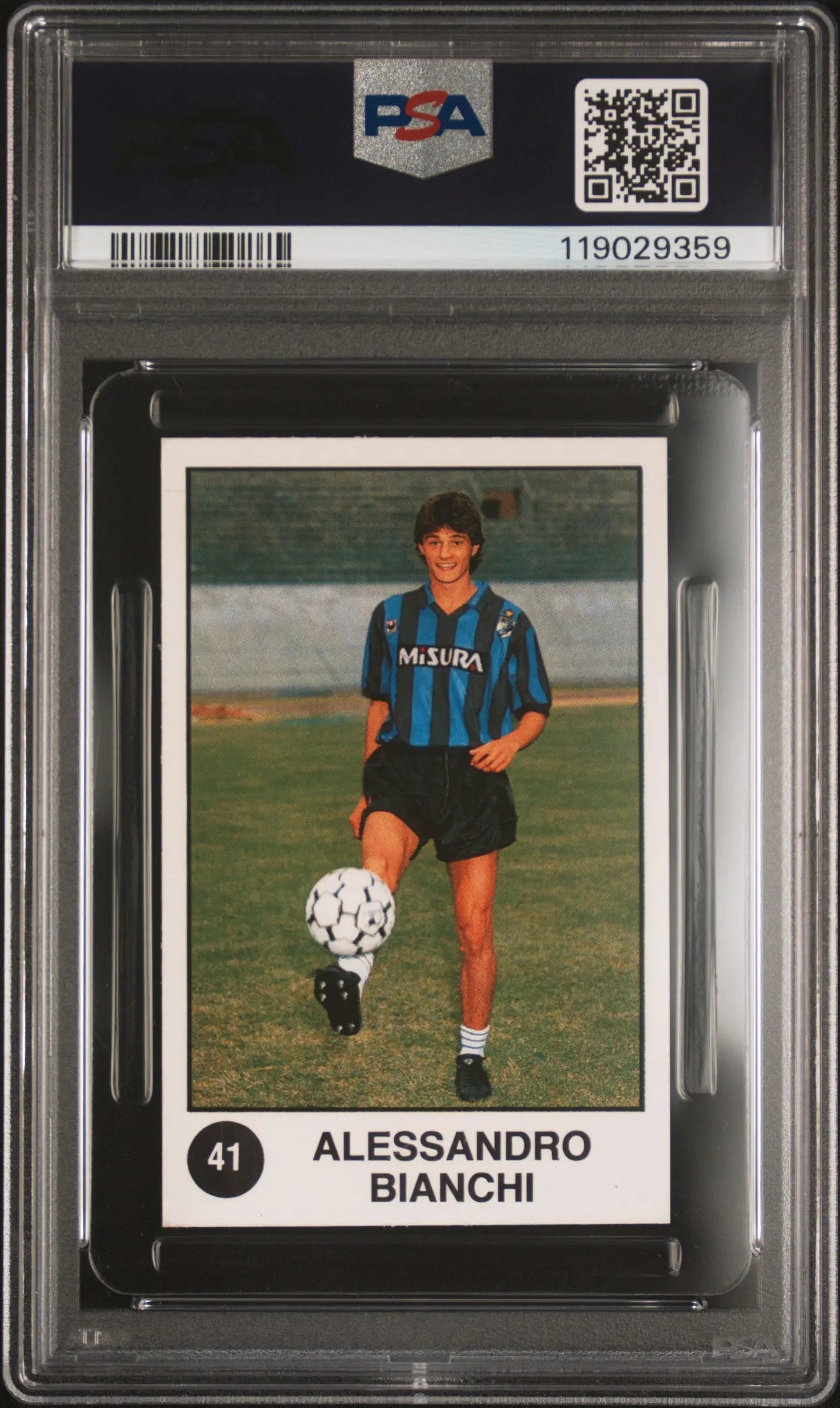 1988 Panini Supersport Italian Mike Tyson Bianchi PSA 8 