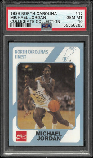 1989 Collegiate Collection North Carolina Michael Jordan Gold Medalist PSA 10 