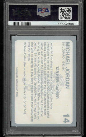 1989 Collegiate Collection North Carolina Michael Jordan Tar Heel Career PSA 10 