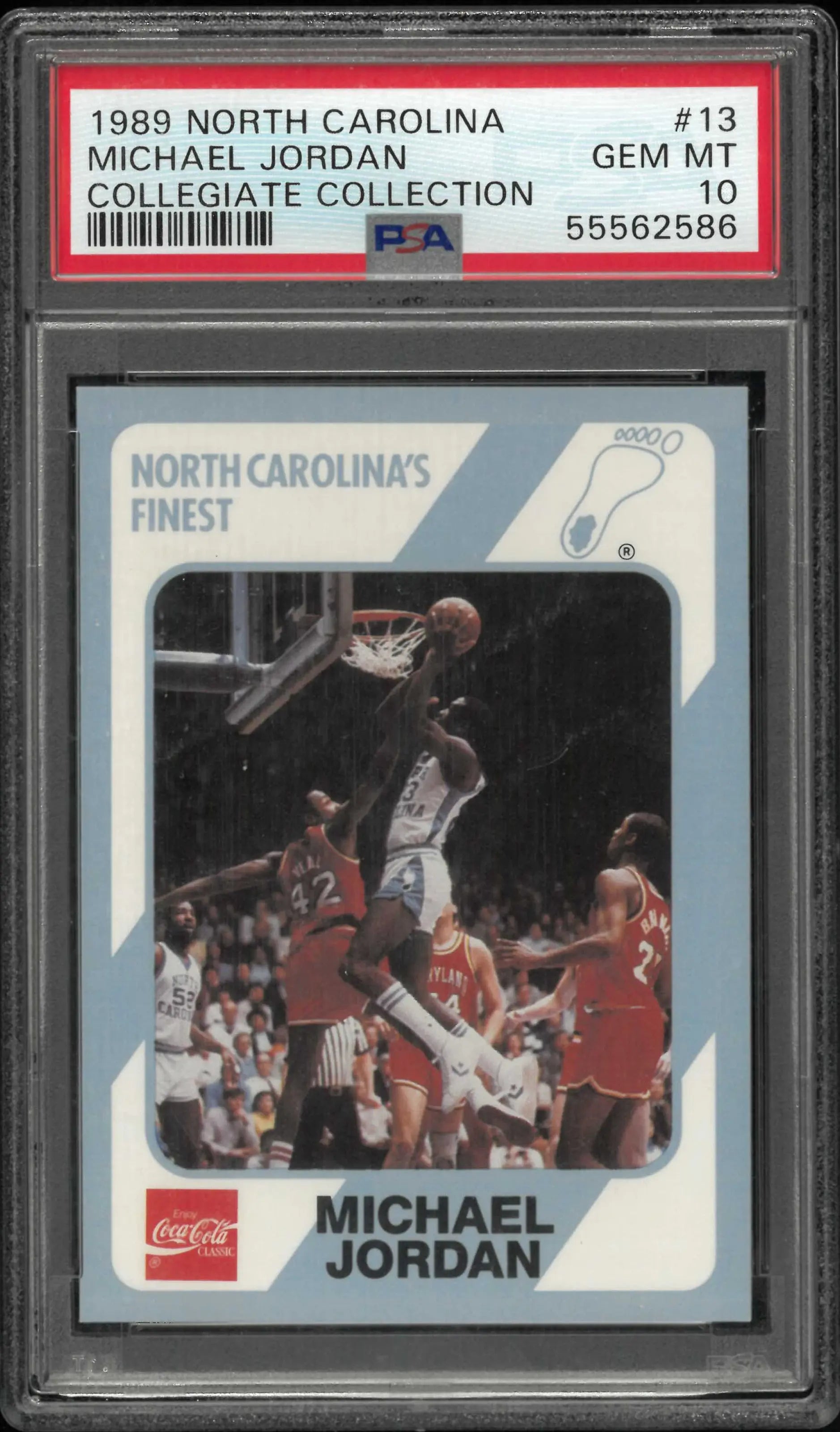 1989 Collegiate Collection North Carolina Michael Jordan Tar Heel PSA 10 
