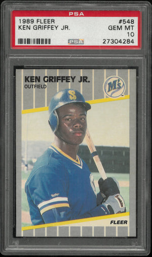 1989 Fleer Baseball Ken Griffey JR. RC Rookie #548 PSA 10 