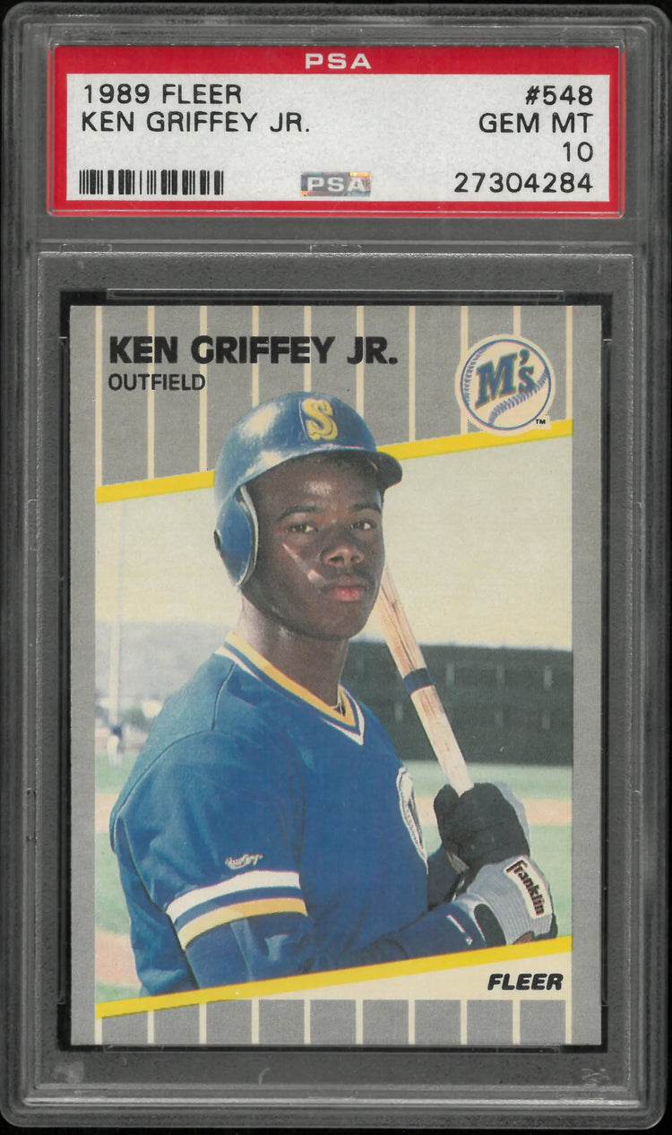 1989 Fleer Baseball Ken Griffey JR. RC Rookie #548 PSA 10 