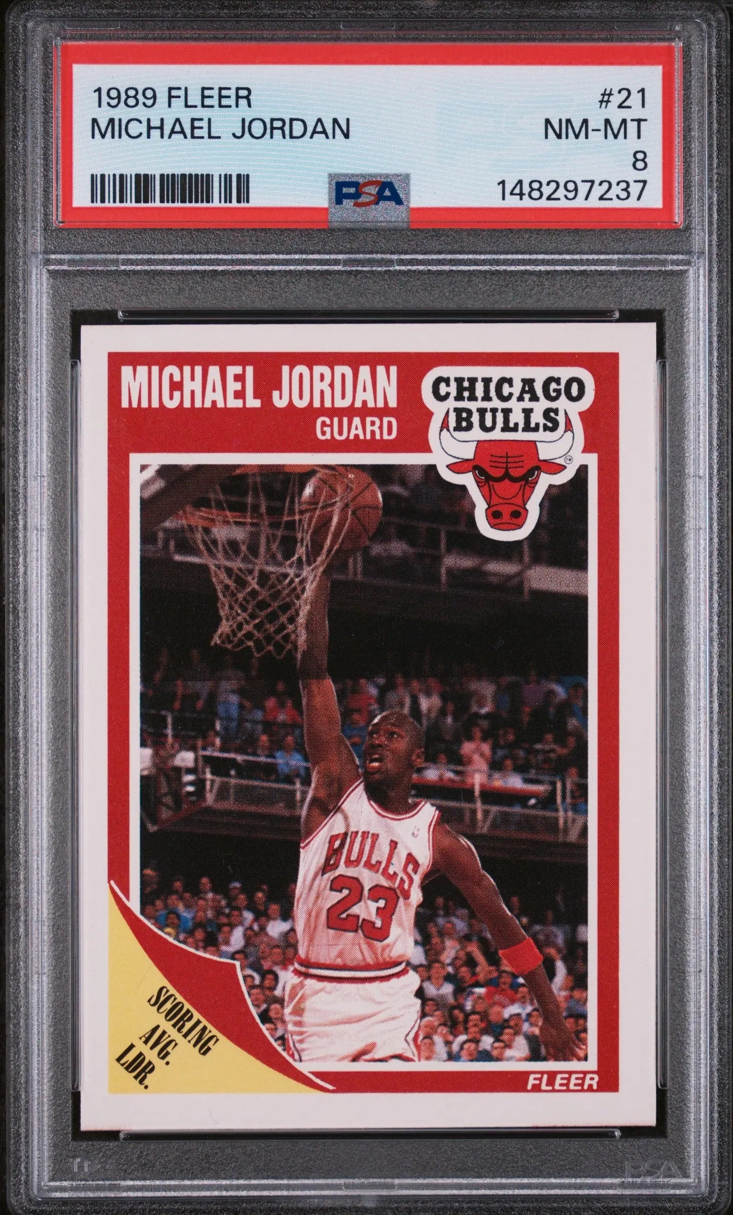 1989 Fleer Michael Jordan PSA 8 