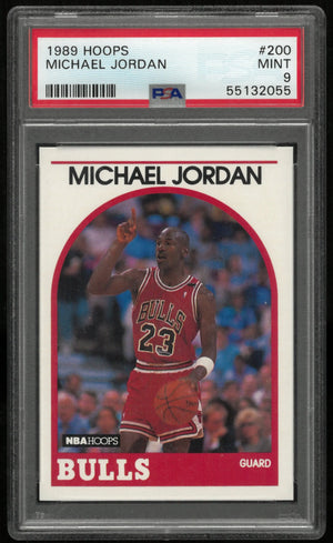 1989 Hoops Basketball Michael Jordan #200 PSA 9 