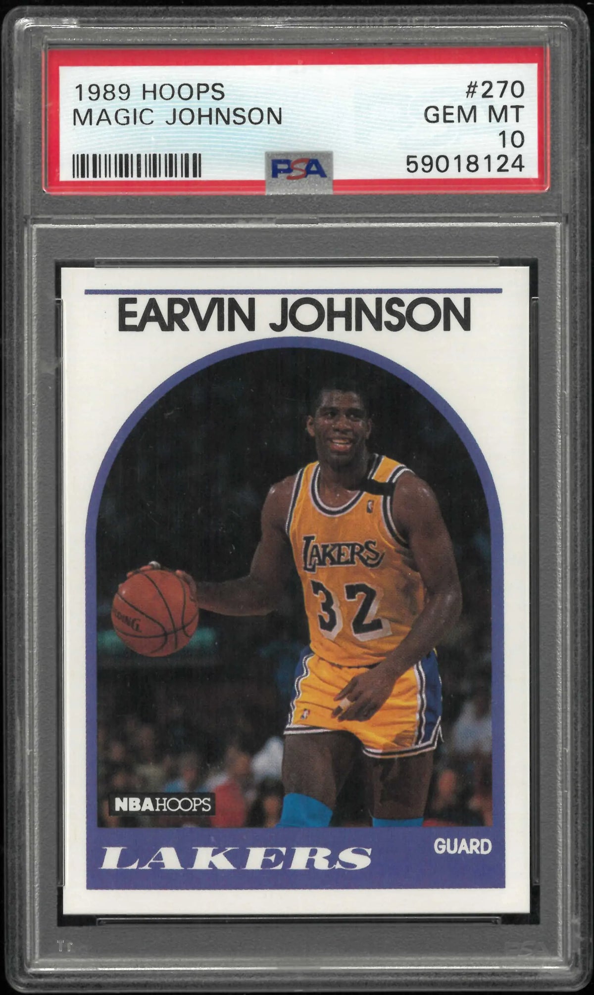 1989 Hoops Magic Johnson PSA 10 