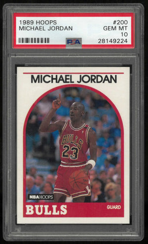 1989 Hoops Michael Jordan PSA 10 
