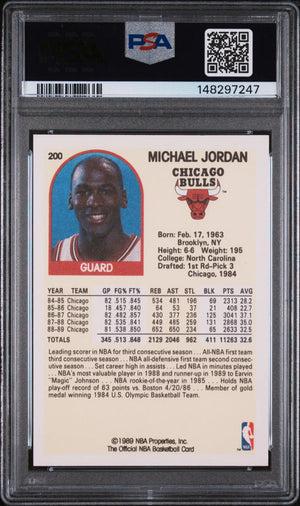 1989 Hoops Michael Jordan PSA 9 