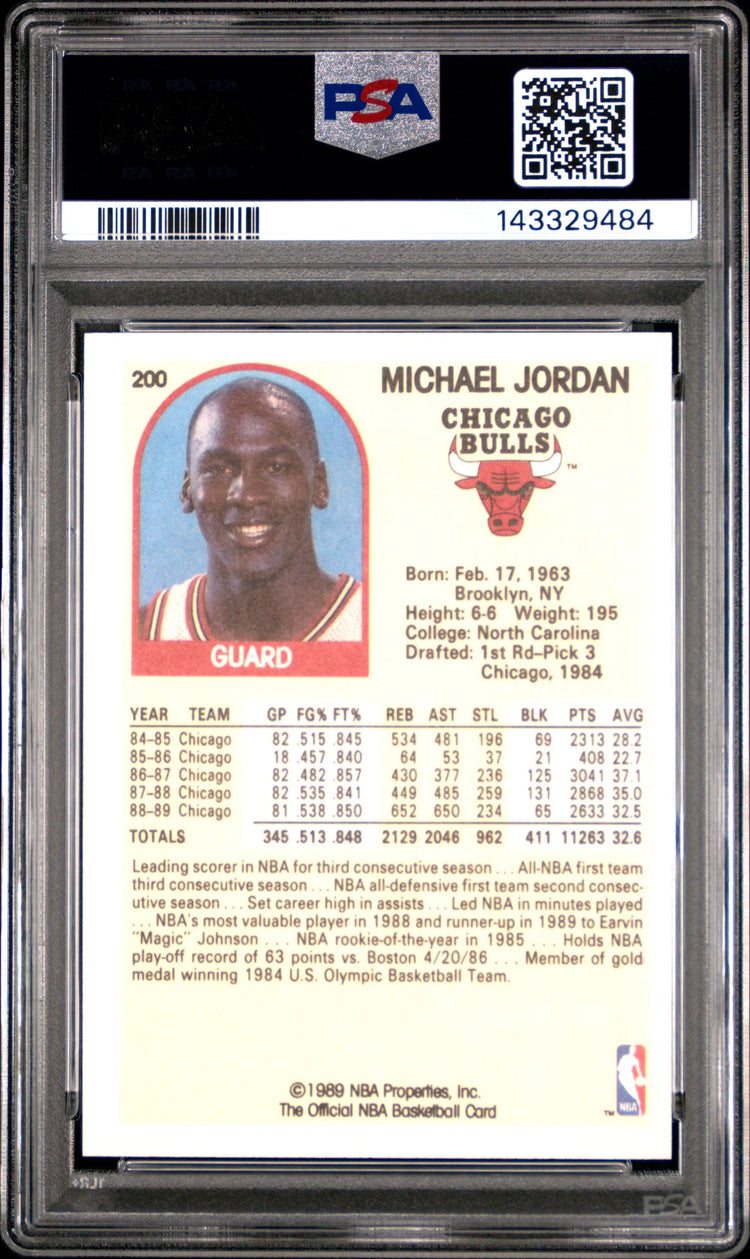 1989 Hoops Michael Jordan #200 PSA 9 