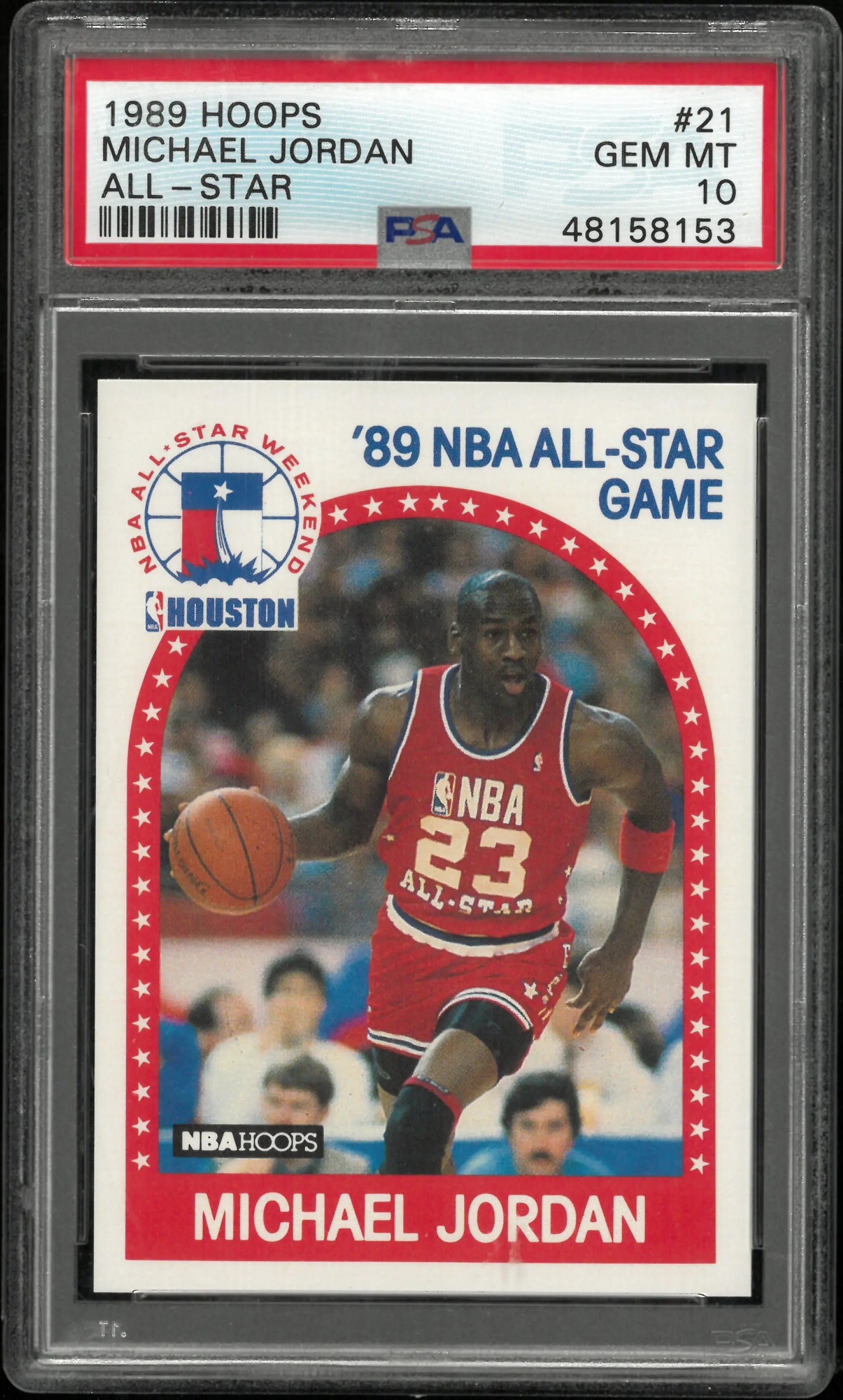 1989 Hoops Michael Jordan #21 All Star PSA 10