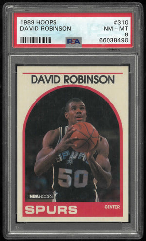 1989 Hoops Rookie David Robinson RC PSA 8 