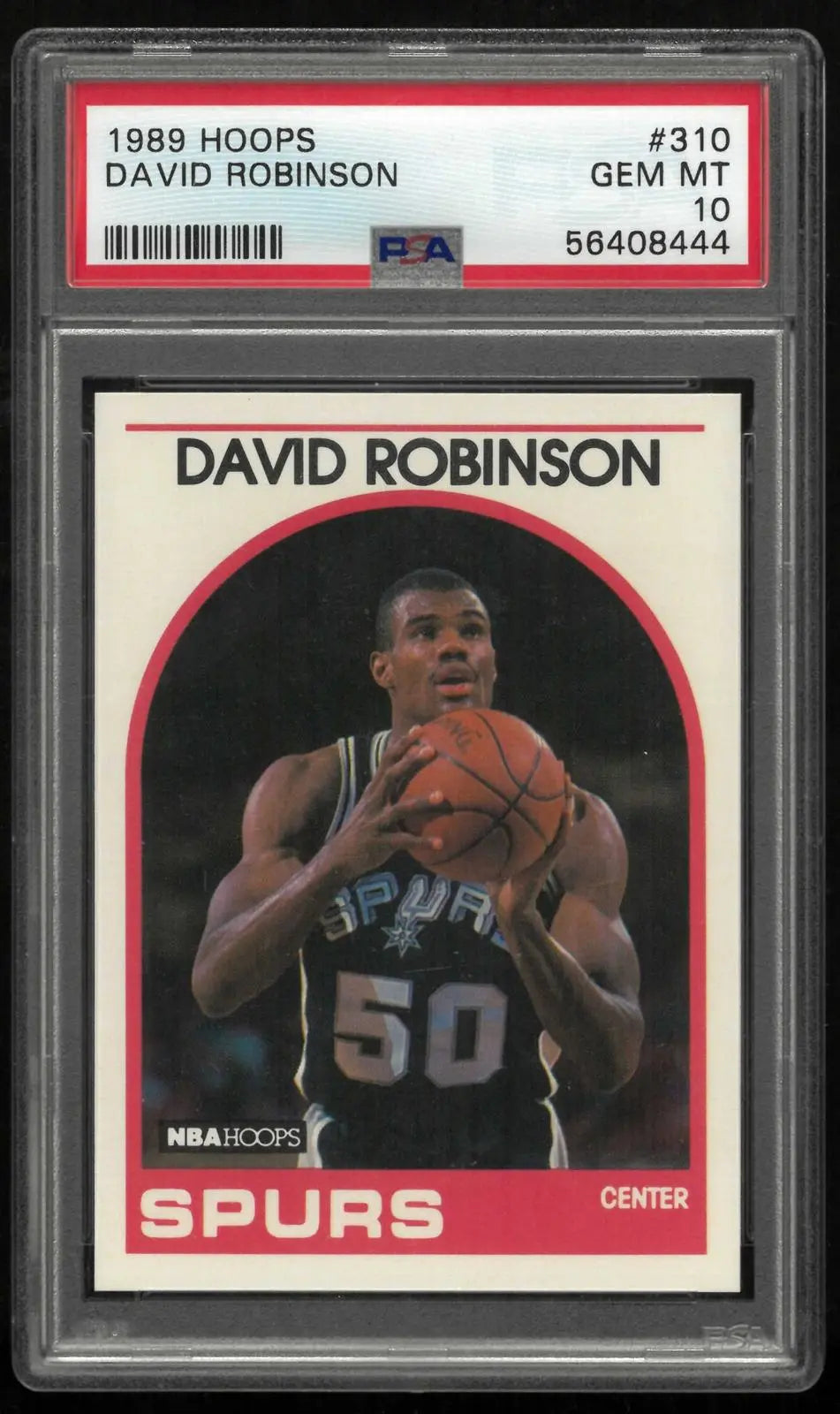 1989 NBA Hoops Basketball Rookie David Robinson RC PSA 10 