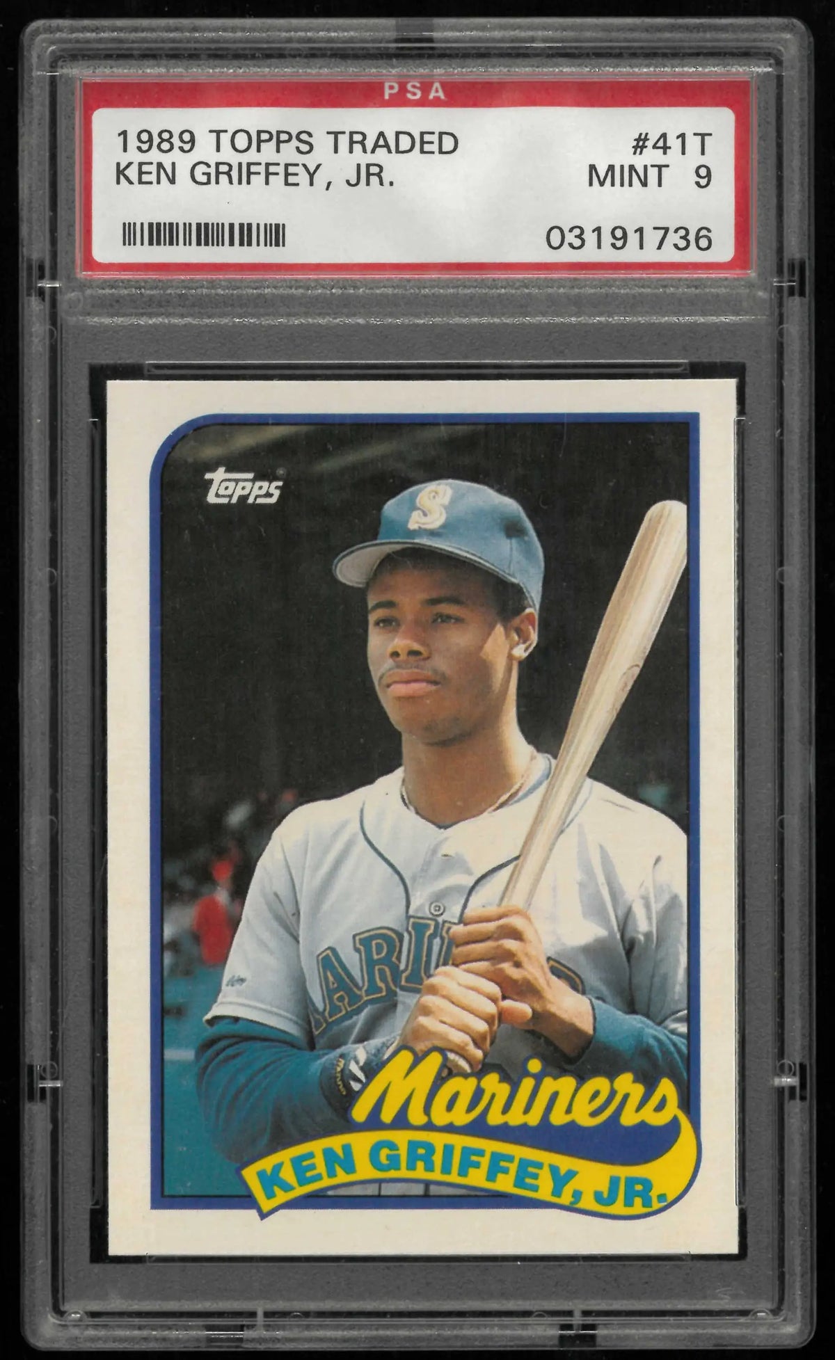 1989 Topps Traded Ken Griffey Jr. PSA 9 