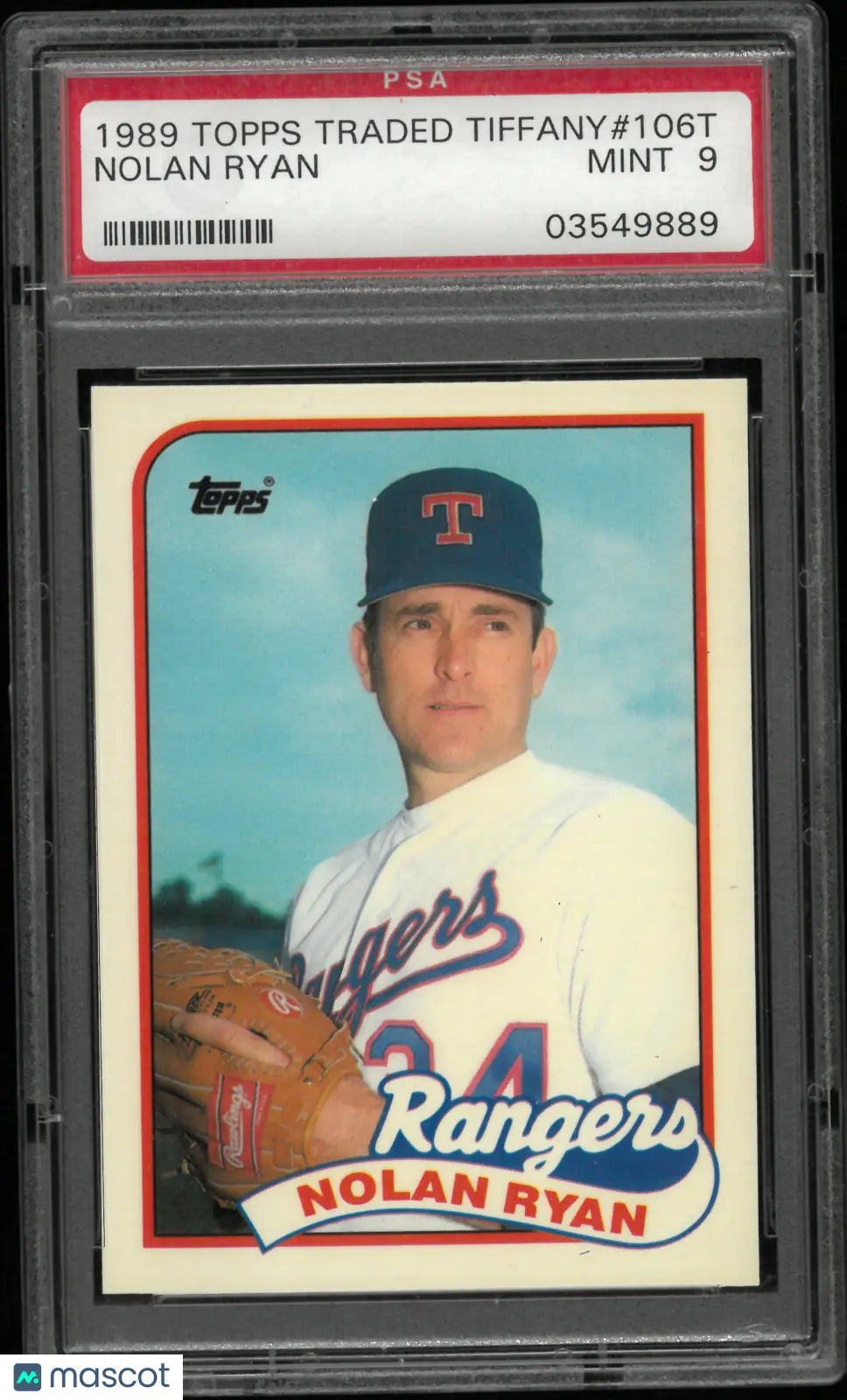 1989 Topps Traded Tiffany Nolan Ryan PSA 9 