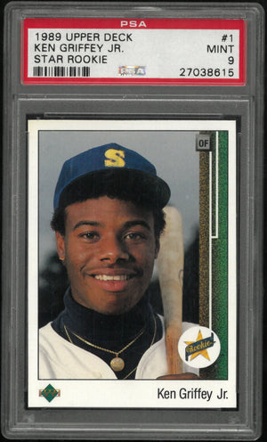 1989 Upper Deck Baseball Ken Griffey JR. #1 Rookie RC PSA 9 