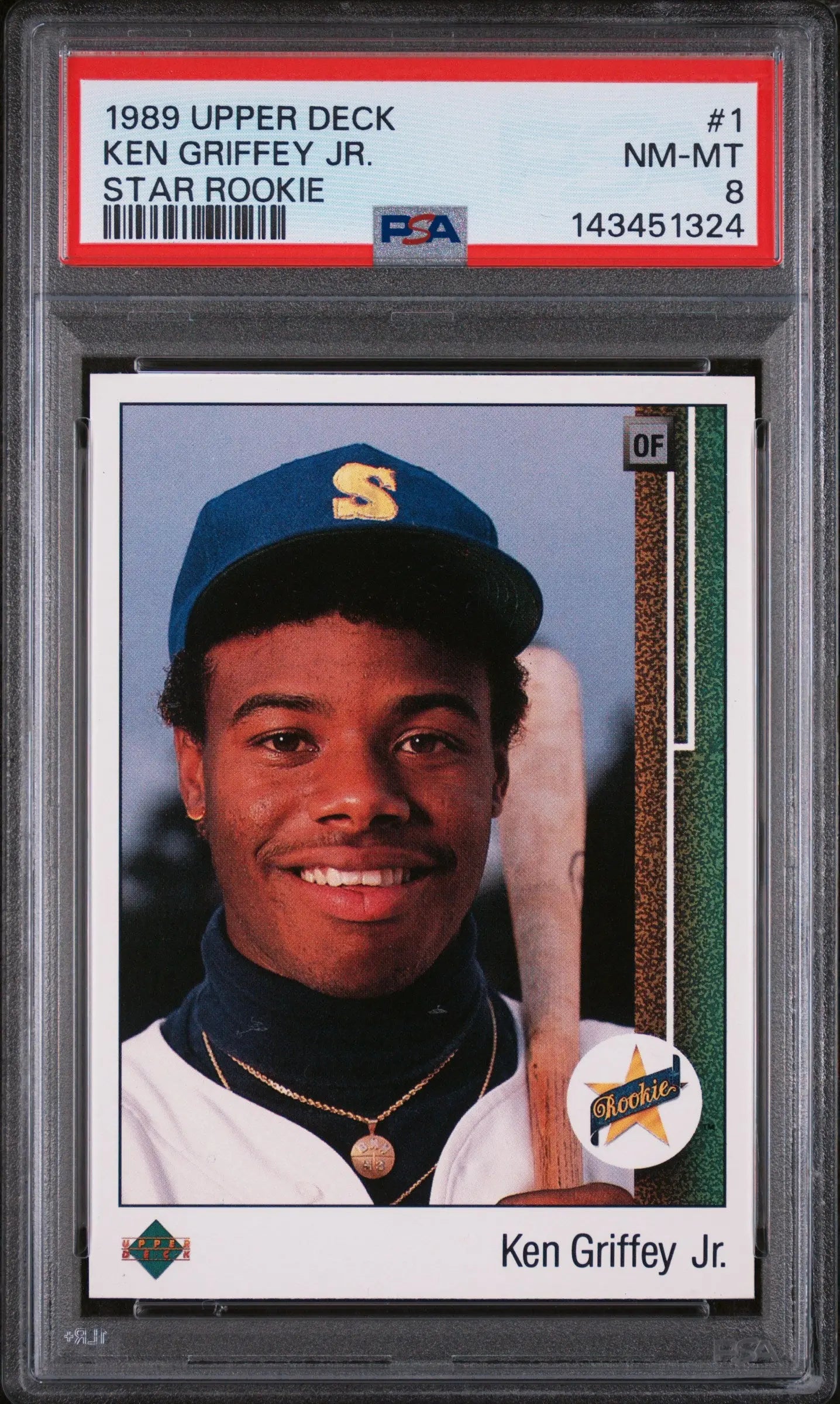 1989 Upper Deck Ken Griffey JR. Star Rookie RC PSA 8 