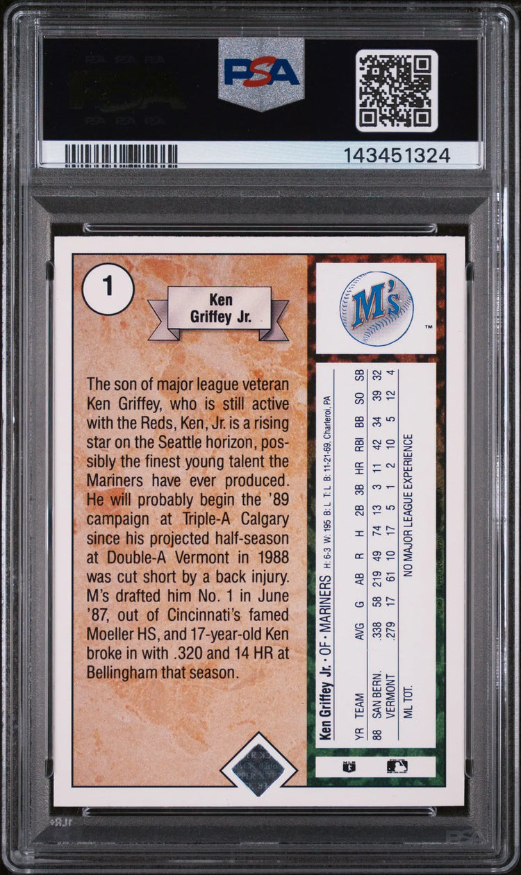 1989 Upper Deck Ken Griffey JR. Star Rookie RC PSA 8 