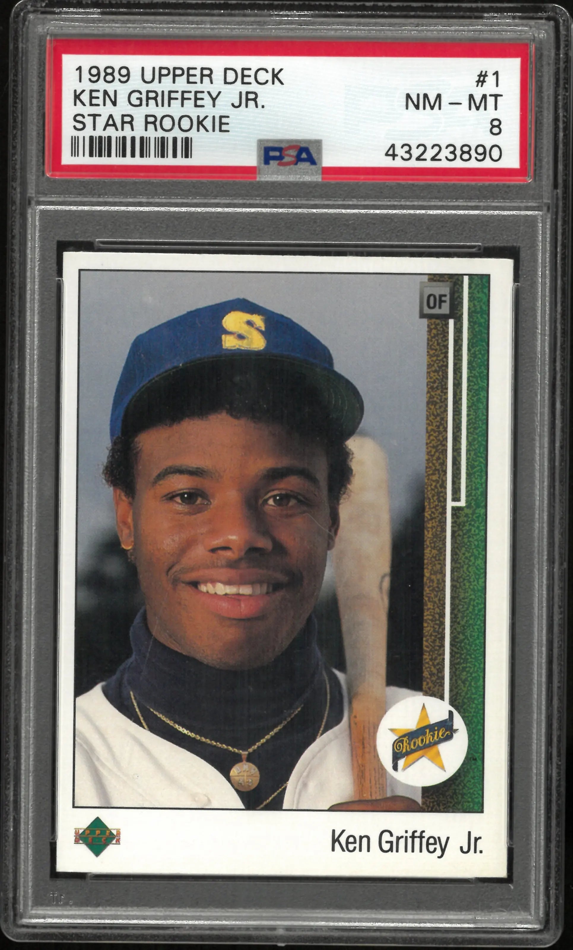 1989 Upper Deck Ken Griffey JR. Star Rookie RC PSA 8 