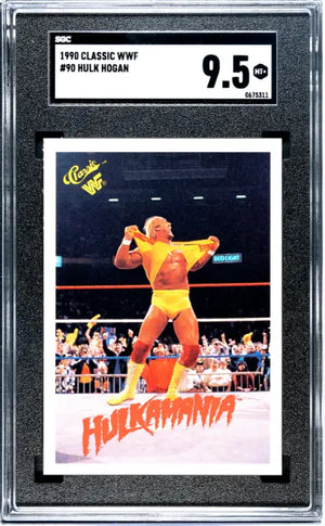 1990 Classic WWF Wrestling Hulk Hogan Hulkamania SGC 9.5 