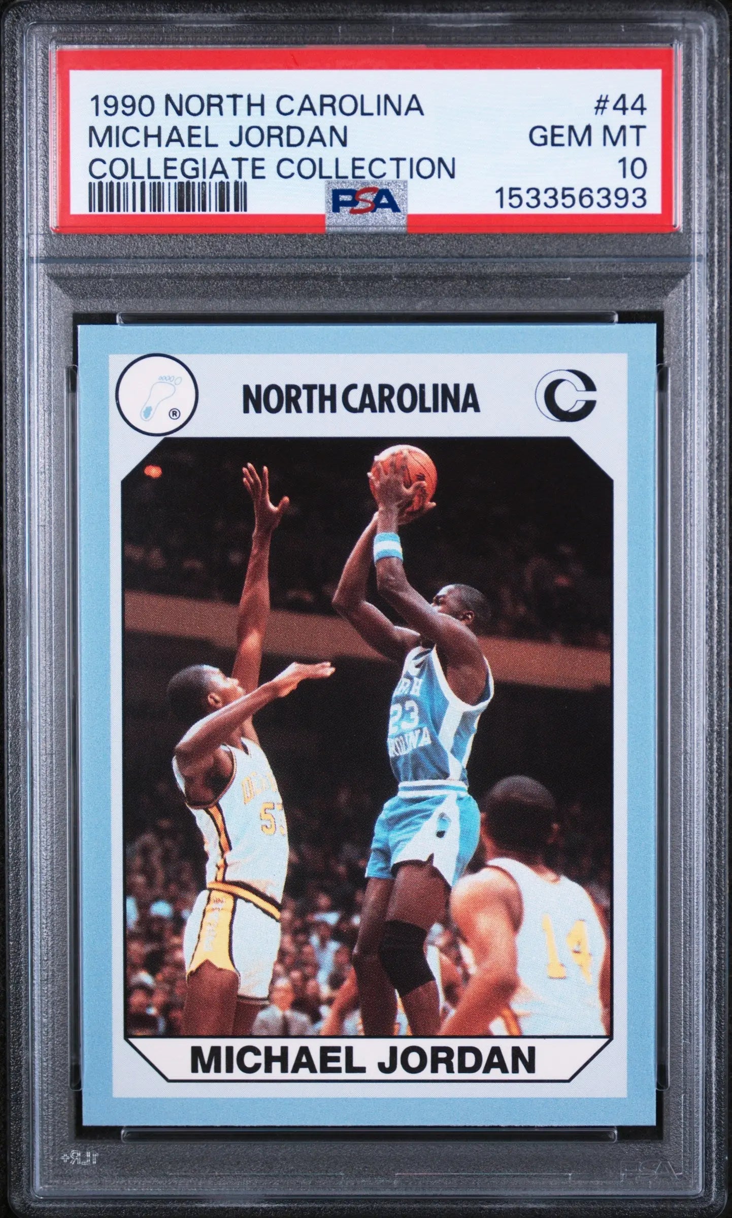 1990 Collegiate Collection North Carolina Michael Jordan #44  PSA 10 