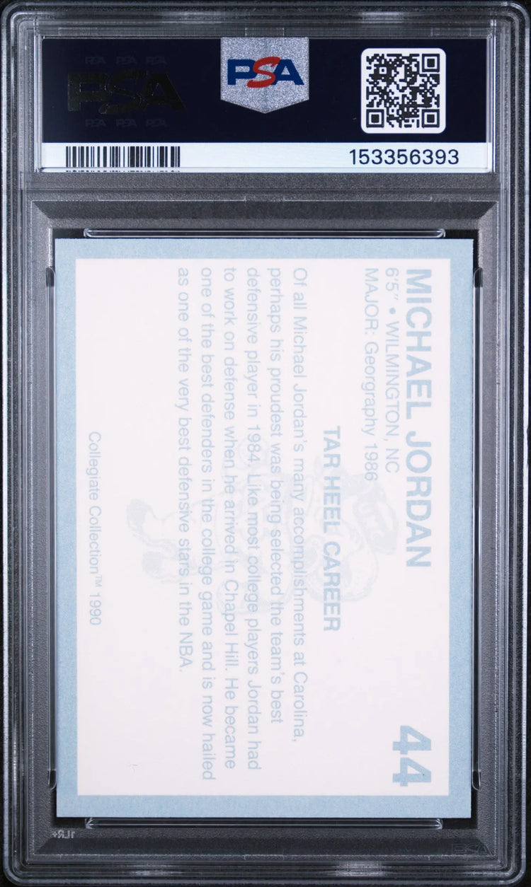 1990 Collegiate Collection North Carolina Michael Jordan #44  PSA 10 