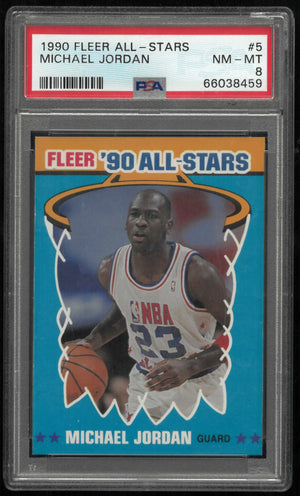 1990 Fleer All-Stars Michael Jordan PSA 8 