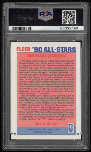 1990 Fleer All-Stars Michael Jordan PSA 8 