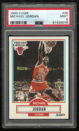1990 Fleer Basketball Michael Jordan PSA 9 