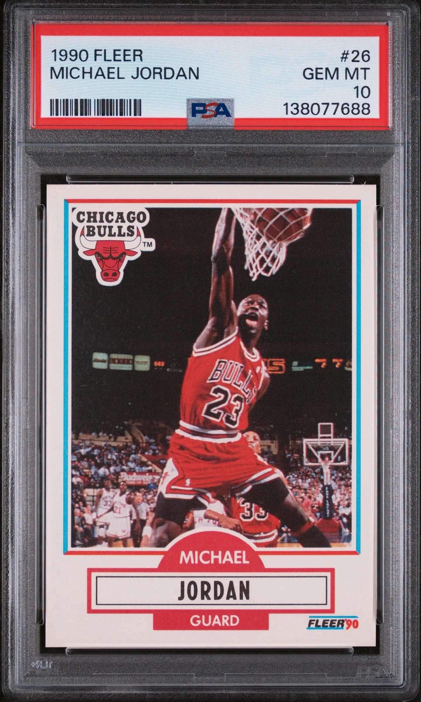 1990 Fleer Basketball Michael Jordan #26 PSA 10 