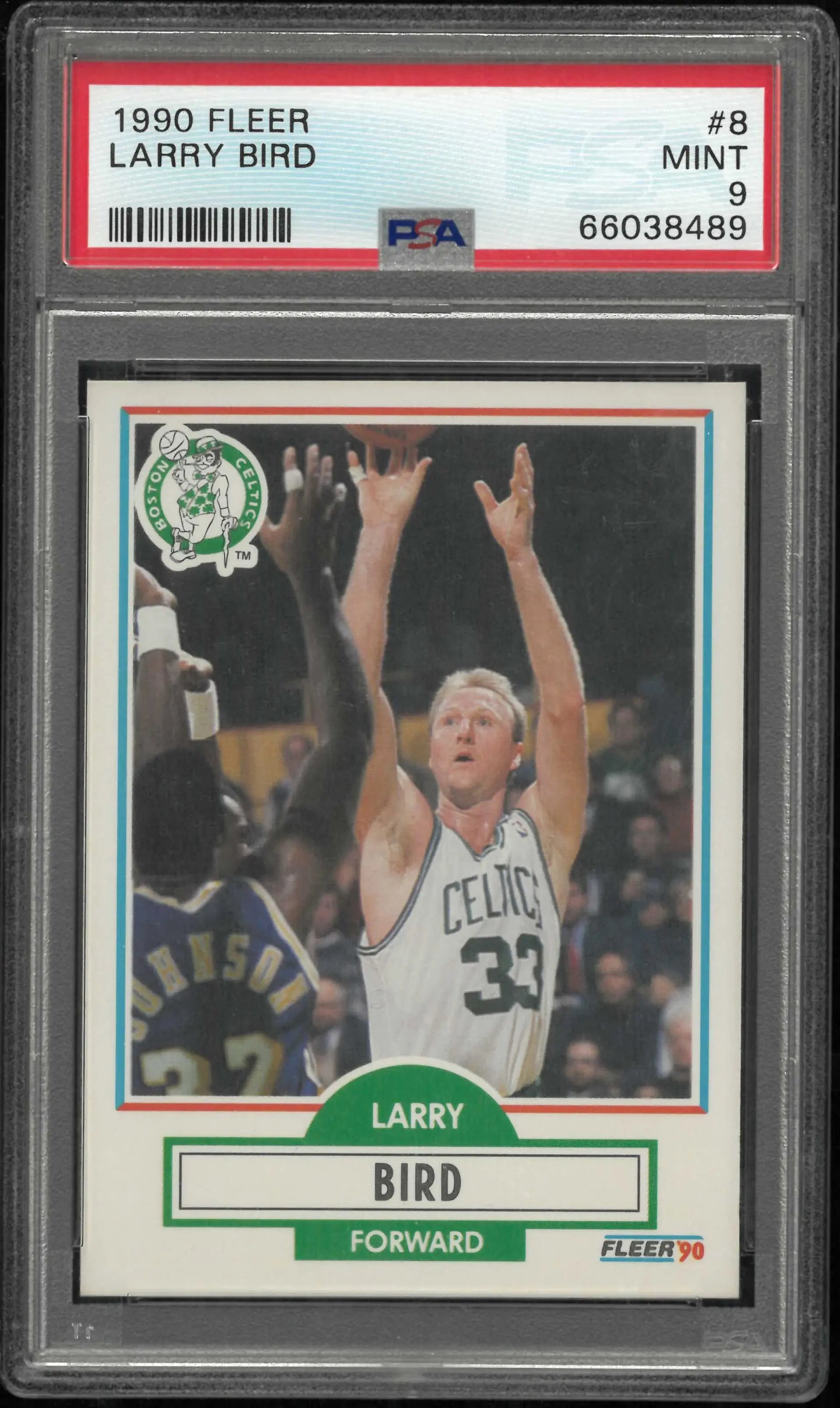 1990 Fleer Larry Bird PSA 9 