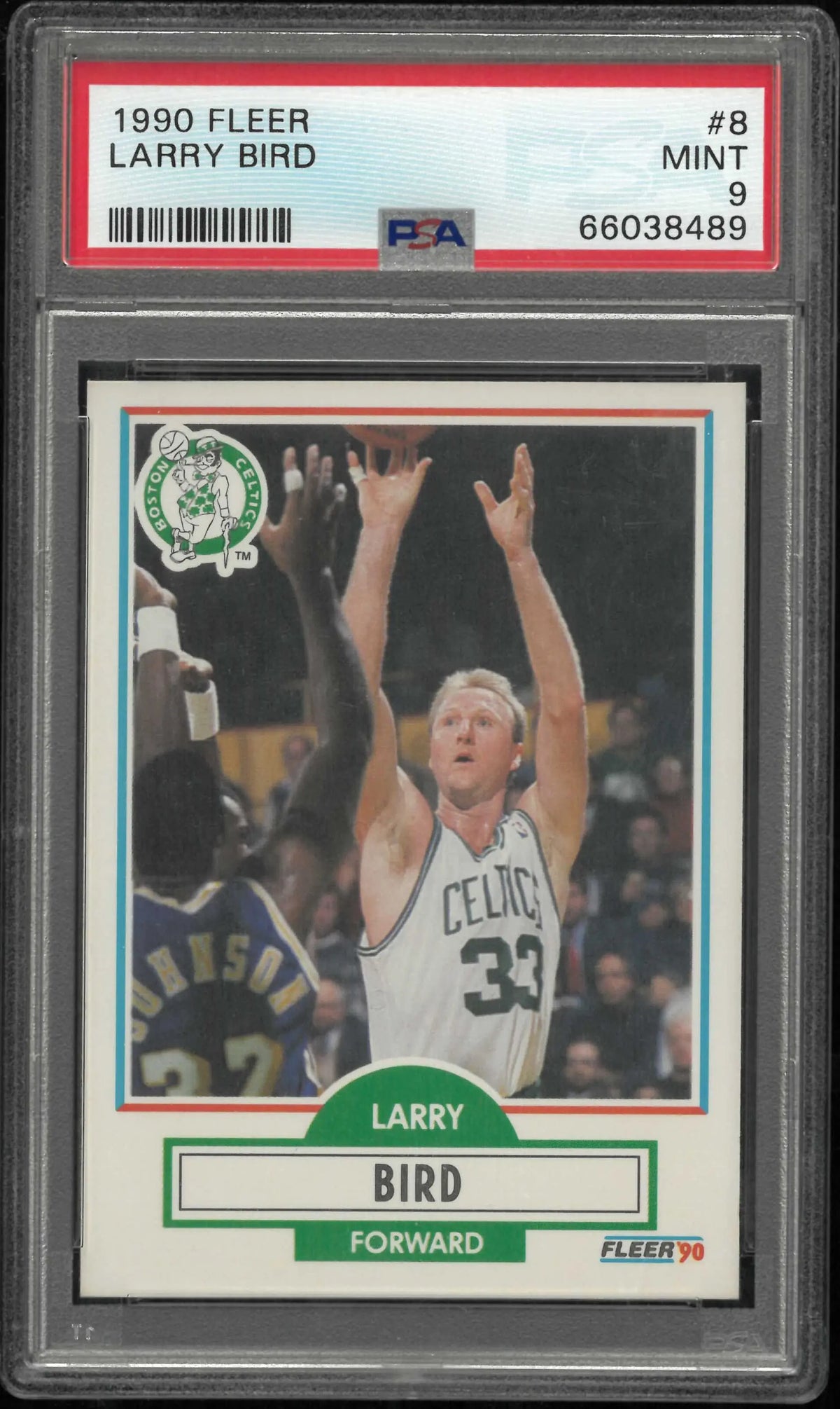 1990 Fleer Larry Bird PSA 9 
