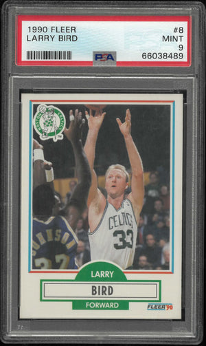 1990 Fleer Larry Bird PSA 9 