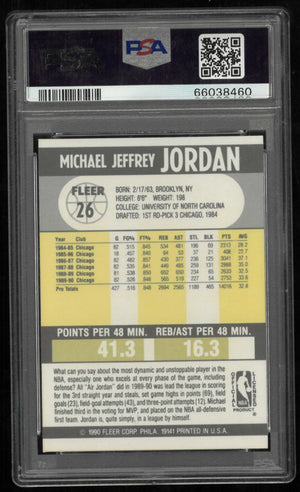 1990 Fleer Michael Jordan PSA 9 