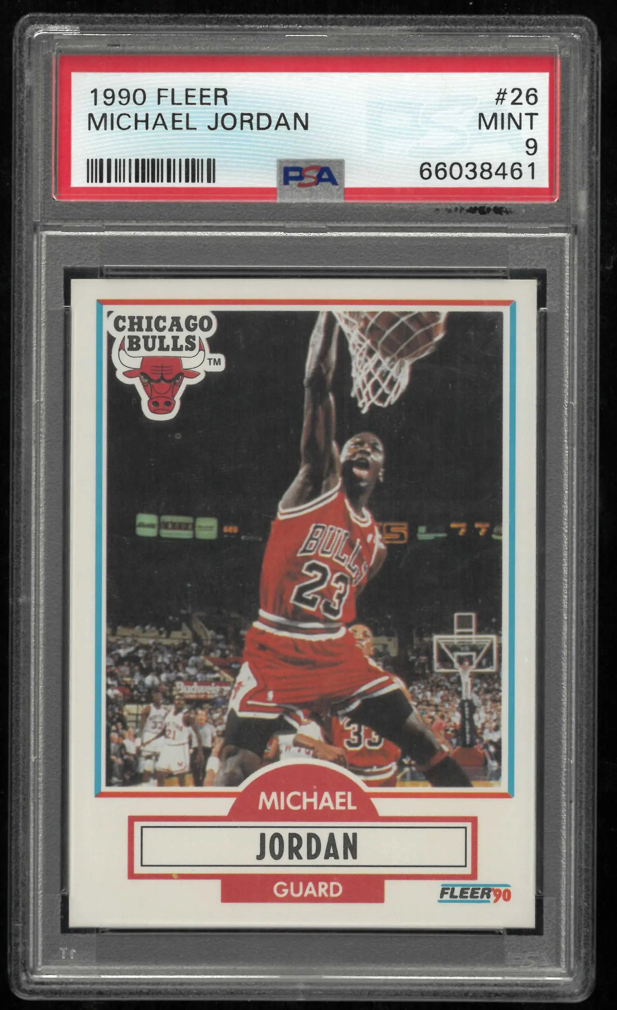 1990 Fleer Michael Jordan PSA 9 