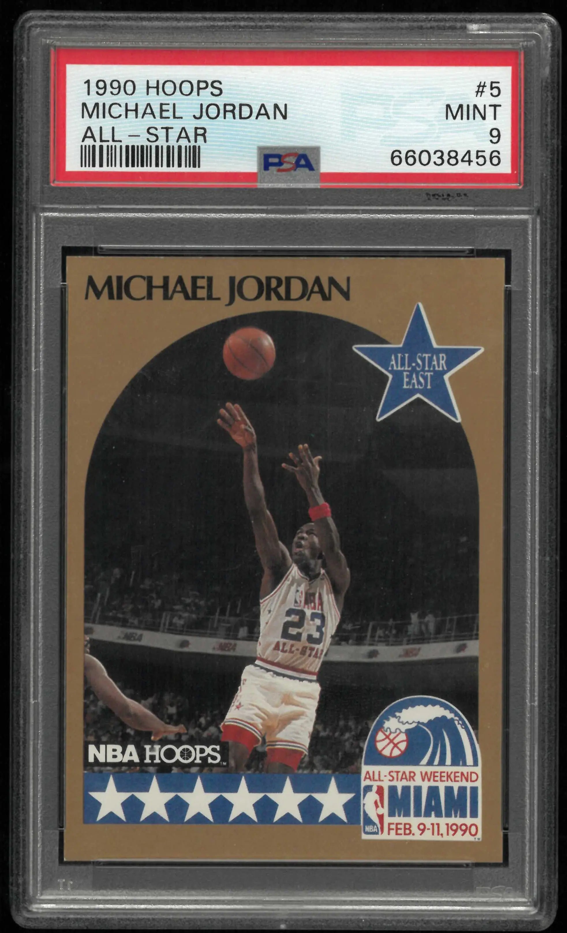 1990 Hoops Michael Jordan All-Star PSA 9 