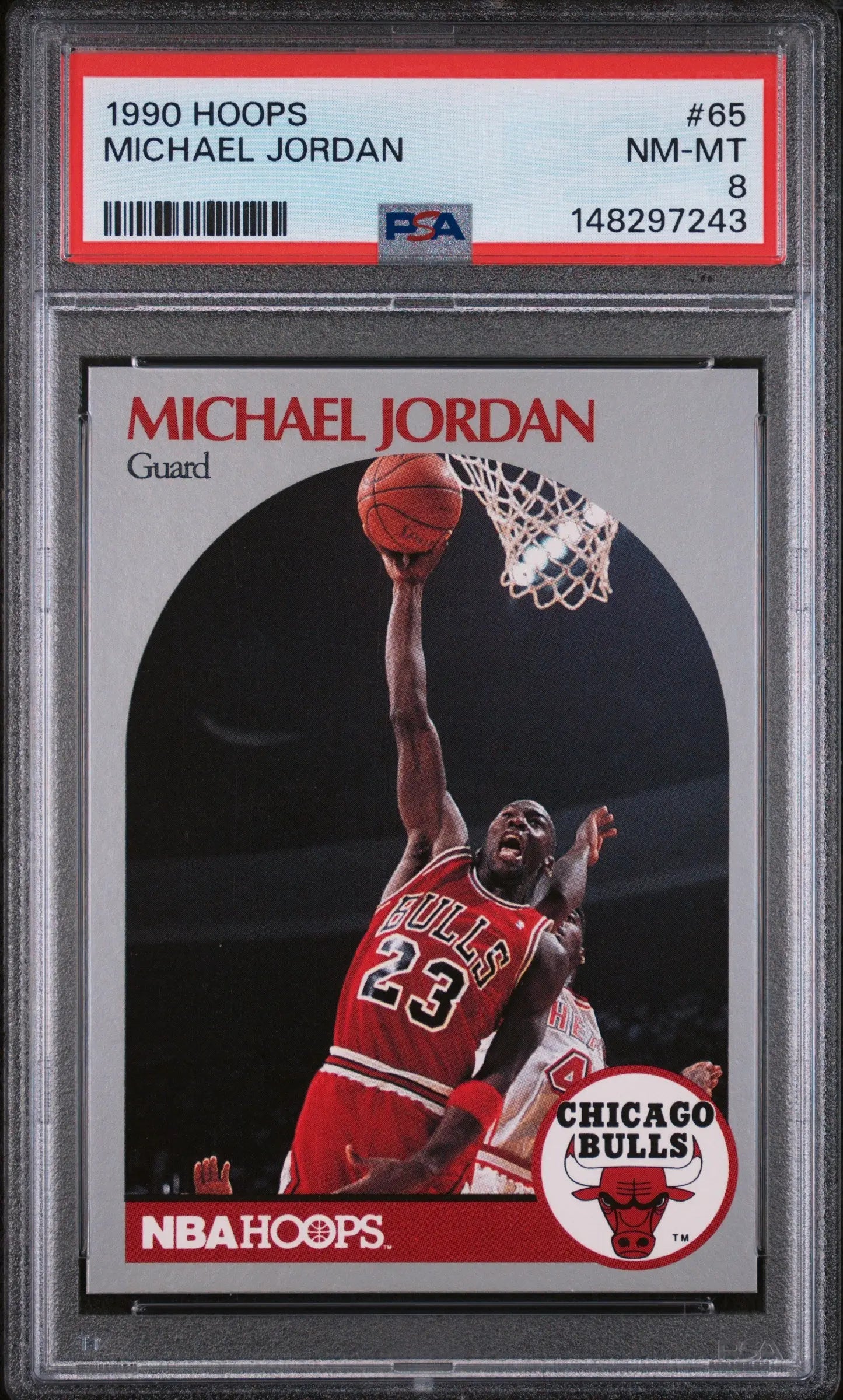 1990 Hoops Michael Jordan PSA 8 