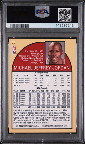 1990 Hoops Michael Jordan PSA 8 