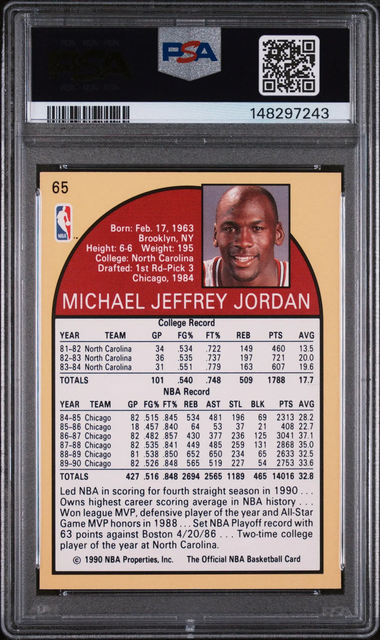 1990 Hoops Michael Jordan PSA 8 