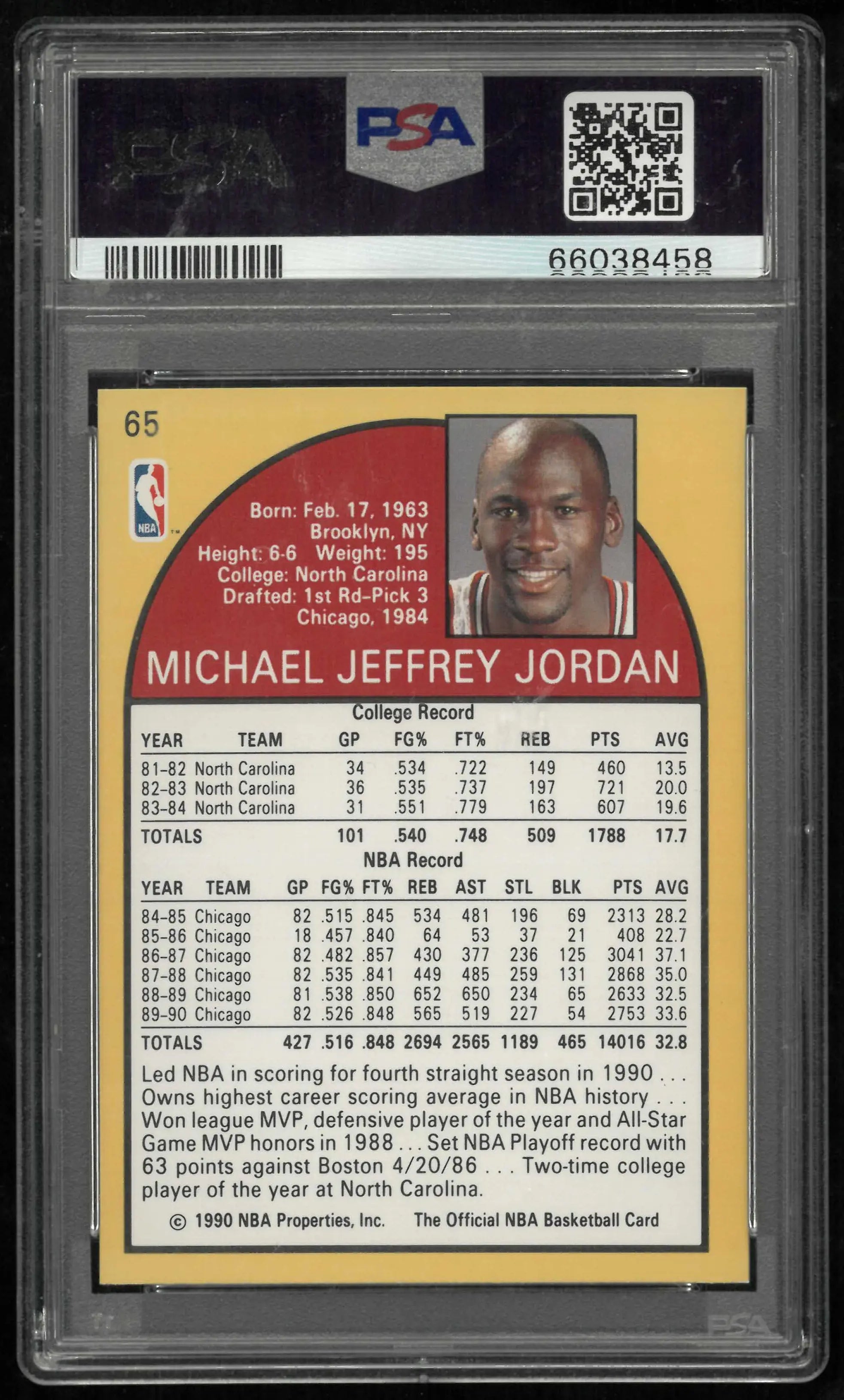 1990 Hoops Michael Jordan PSA 9 