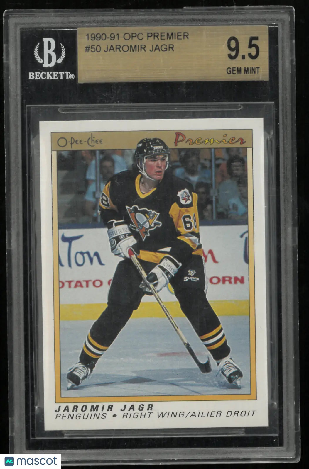 1990 OPC Premier Jaromir Jagr #50 BGS 9.5 