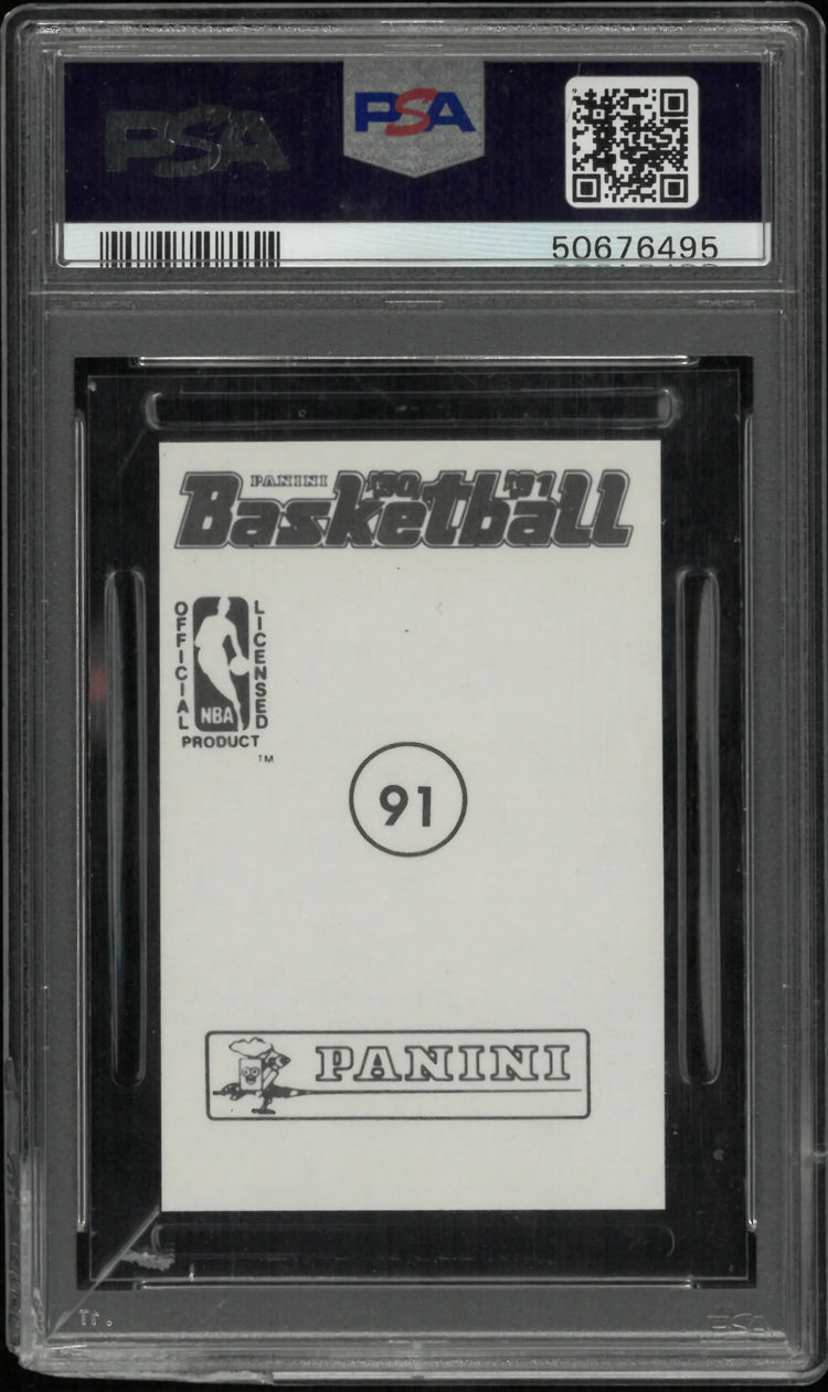 1990 Panini Sticker Michael Jordan Hand Cut PSA 9 