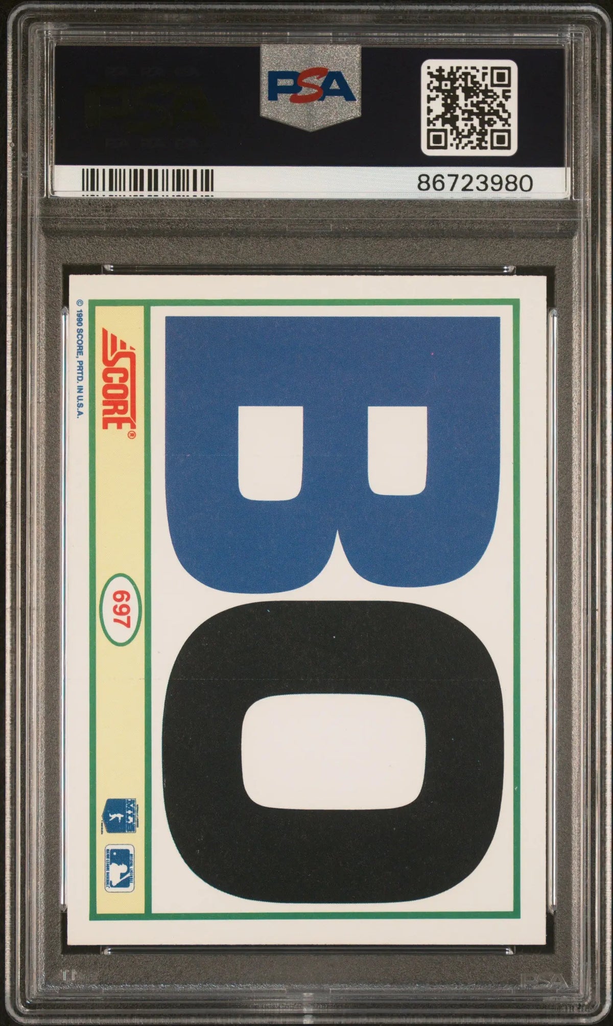 1990 Score Bo Jackson PSA 9 