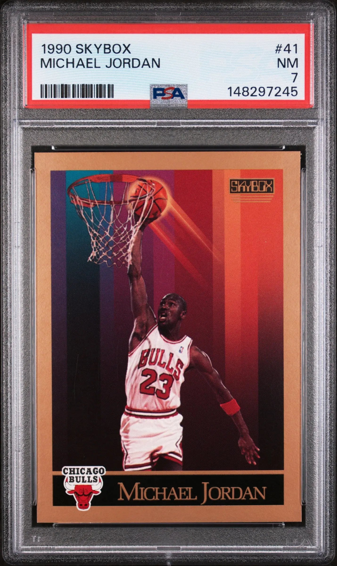 1990 Skybox Michael Jordan PSA 7 