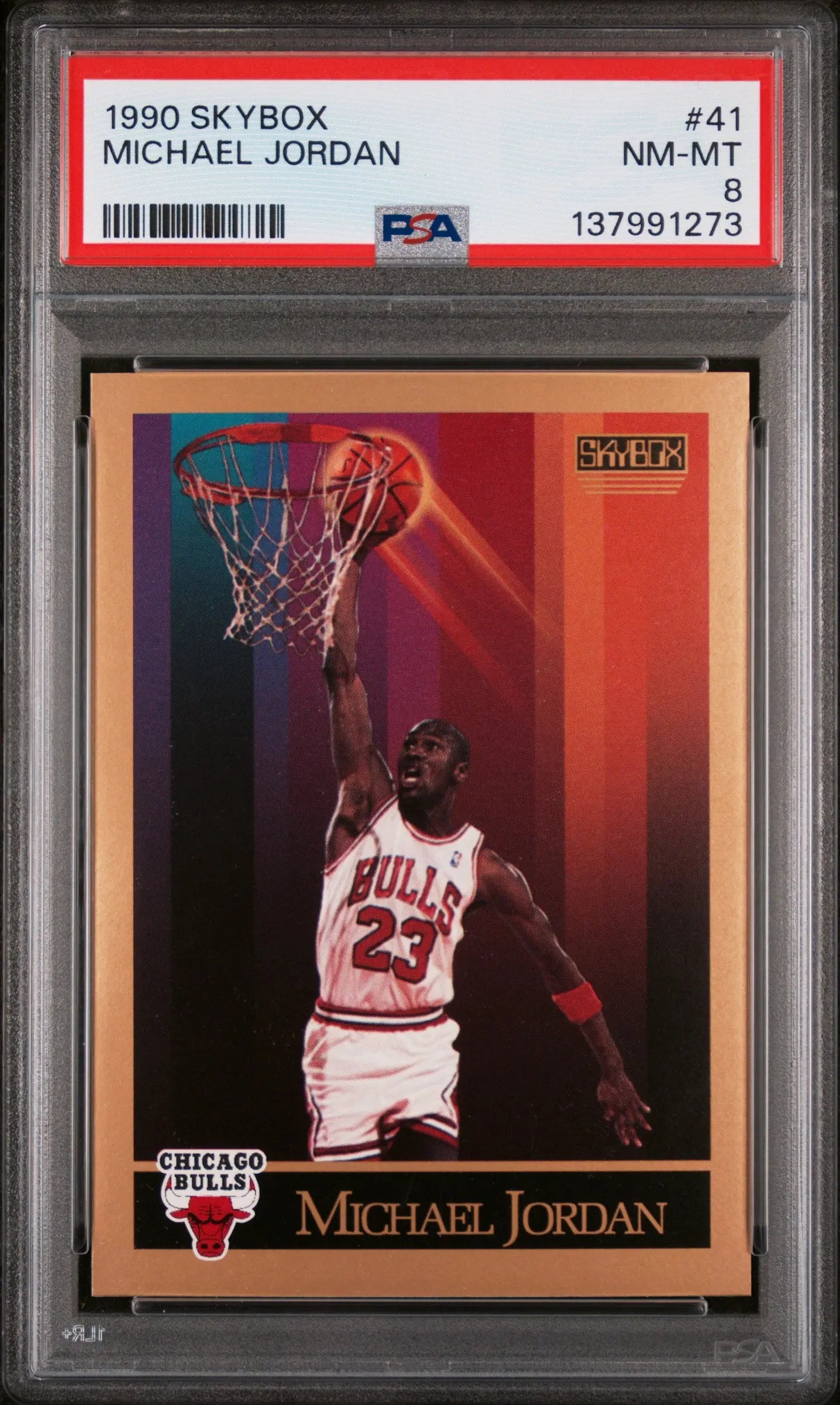 1990 Skybox Michael Jordan #41 PSA 8 