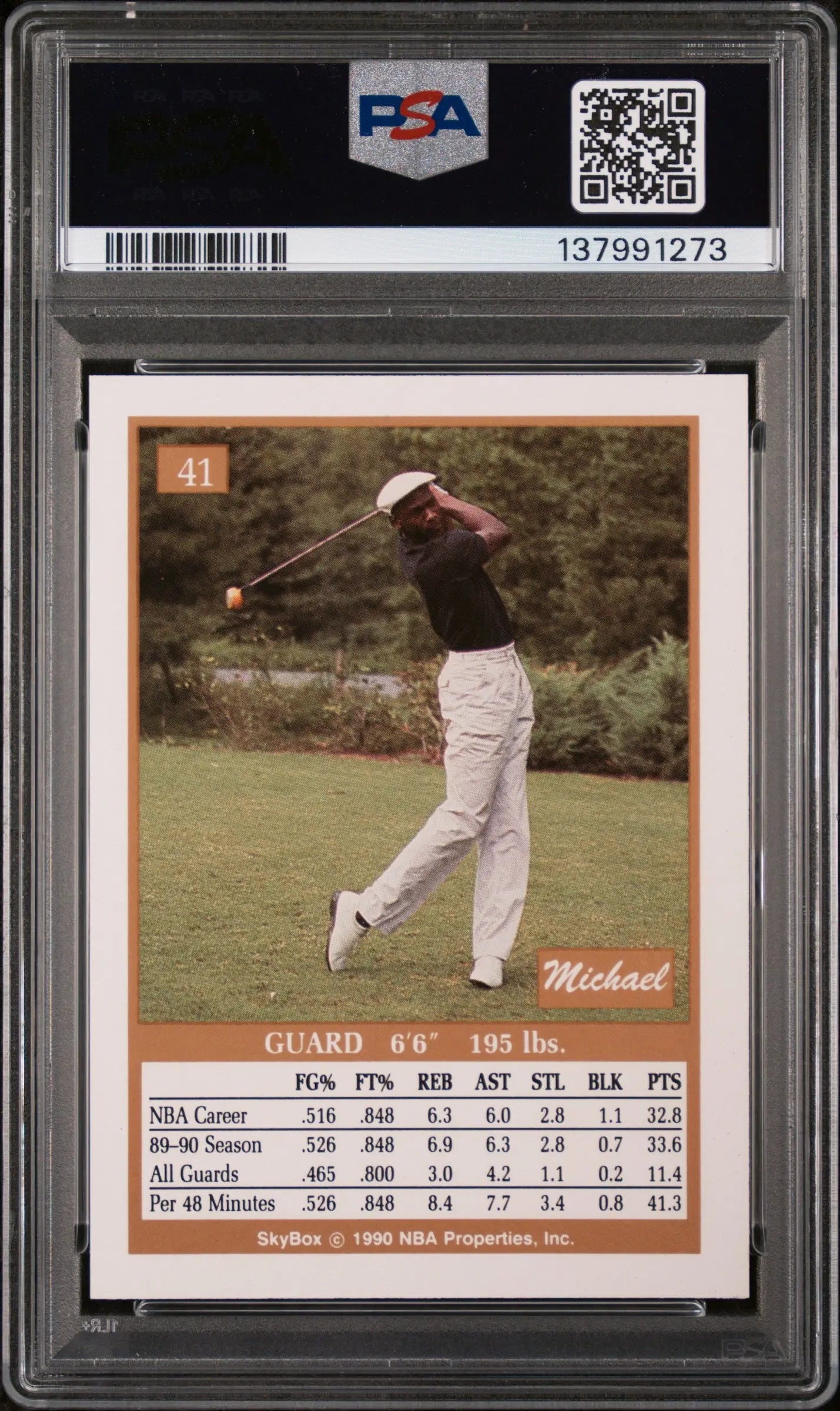 1990 Skybox Michael Jordan #41 PSA 8 
